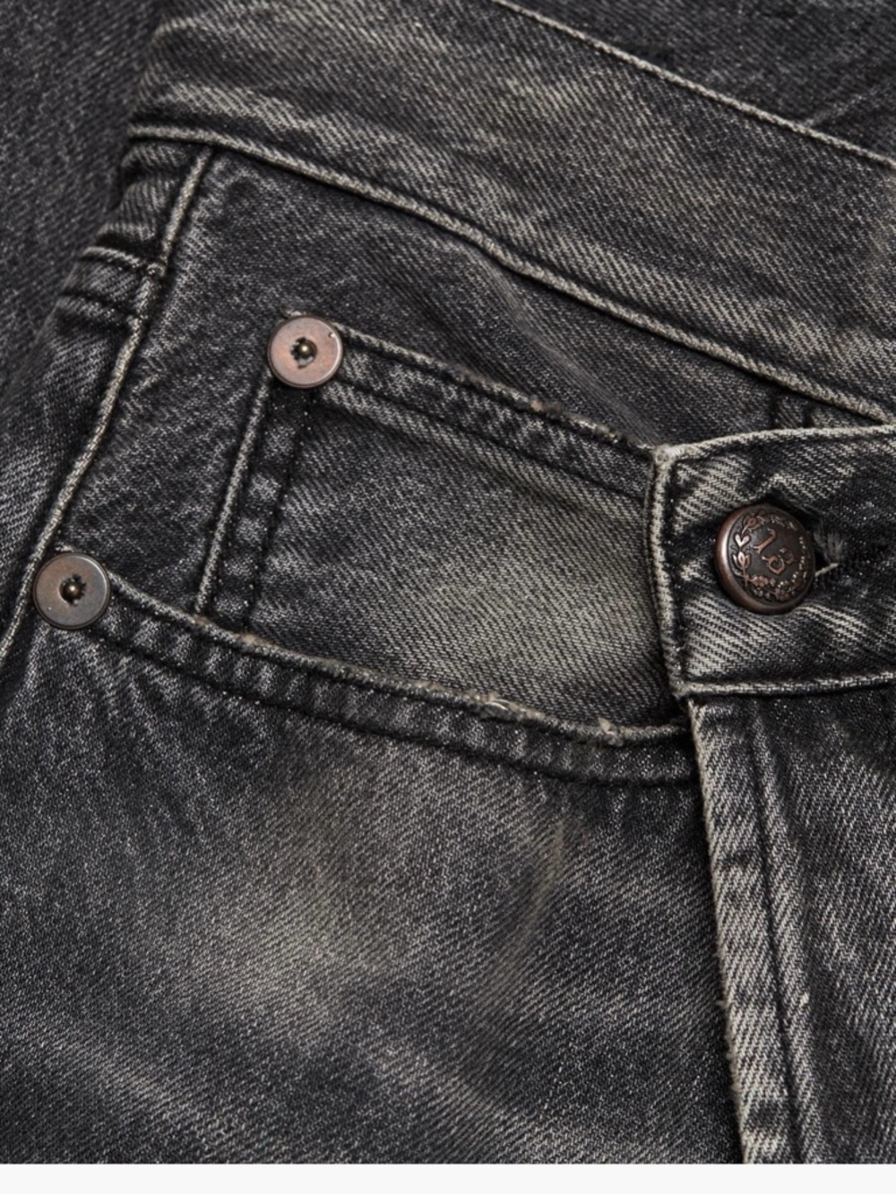 R13 Crossover jeans in Leyton Black - Picture 5 of 5